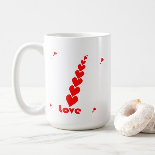 Love you  forever Valentine day  Coffee & Tea Mug コーヒーマグカップ (ドーナツ)