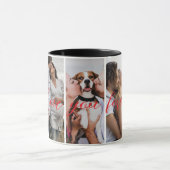 Love You Forever Vertical Photo Collage Custom  マグカップ (中央)