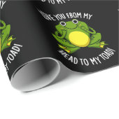 Love You From My Head To My Toad Dark BG ラッピングペーパー (ロールコーナー)