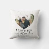 Love You Giralハート写真 クッション (裏面)