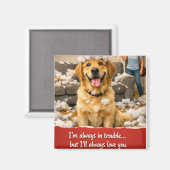 Love you golden retriever fridge magnet product de マグネット (正面/裏面)