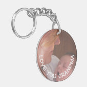 Love You Gramonaの写真パーソナライズされた キーホルダー (正面左)