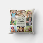 Love You Gramonaフォトコラージュ クッション (裏面)