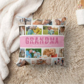 Love You GramonaフォトコラージュPink クッション (ブランケット)