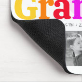 Love You Gramona カラフル 6モダン Photo Collage マウスパッド (コーナー)