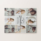 Love You Gramona 8-Photo Collage個人メッセージ ジグソーパズル (横)