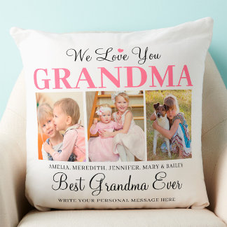 Love You Gramona - Gramona Ever最高の Photo Collage クッション