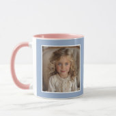 Love You Gran写真モダン青C410 & White マグカップ (左)