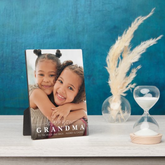 LOVE YOU GRANDAフォトスクリプトハートオーバーレイ フォトプラーク (側面)