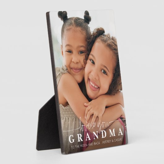 LOVE YOU GRANDAフォトスクリプトハートオーバーレイ フォトプラーク (側面)