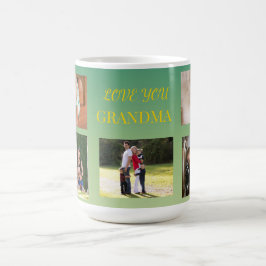 Love You Grandma 5 Photo Design コーヒーマグカップ