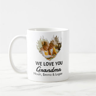 Love You Grandma Heart Photo Coffee Mug コーヒーマグカップ
