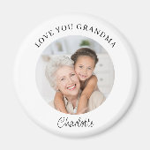 Love You Grandma Keepsake Photo マグネット (正面)
