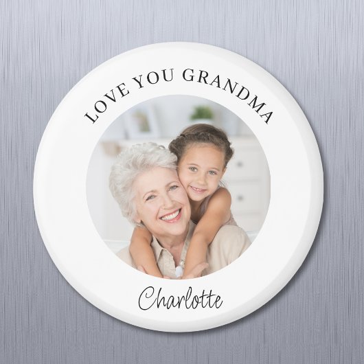 Love You Grandma Keepsake Photo マグネット