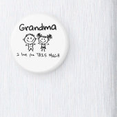 Love You Grandma Kids Art Personalized Gift マグネット