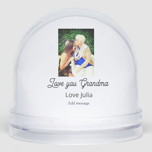 Love you Grandma photo name love message grandkids (正面)