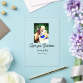Love you Grandma photo name love message grandkids アクリル招待状 (インサイチュ (ウェディング))