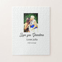 Love you Grandma photo name love message grandkids ジグソーパズル
