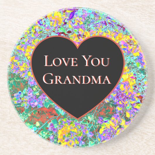  "Love You Grandma" Sandstone Coaster コースター (正面)