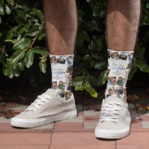 Love You Grandpaフォトコラージュソックス