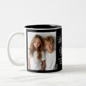 Love You Grandpa、誕生日、文字写真、ブラックC00 ツートーンマグカップ (左)