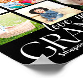 Love You Grandpa Beautiful Collage 9 Photos  ポスター (角)
