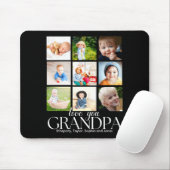 Love You Grandpa Beautiful Collage 9 Photos  マウスパッド (マウス)
