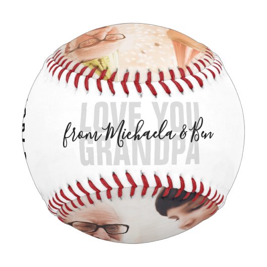 Love You Grandpa/Grampy/その他2-Photo 野球ボール (裏面)