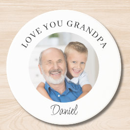 Love You Grandpa Keepsake Photo コースター