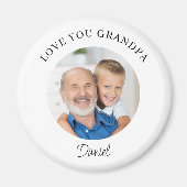 Love You Grandpa Keepsake Photo マグネット (正面)