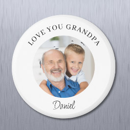 Love You Grandpa Keepsake Photo マグネット