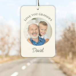 Love You Grandpa Photo カーエアーフレッシュナー