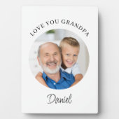 Love You Grandpa Photo フォトプラーク (正面)
