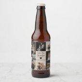 Love You Grandpa withハート&写真 – ビールラベル (正面)