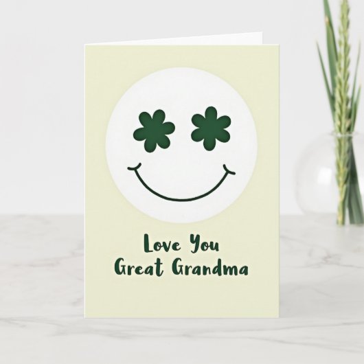 Love You Great Grandma Card カード (正面)