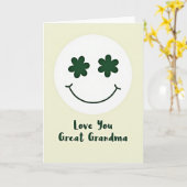 Love You Great Grandma Card カード (黄色い花)