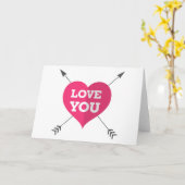 Love You Greeting Card カード (黄色い花)