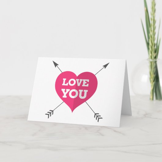 Love You Greeting Card カード (正面)