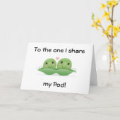 LOVE YOU/HAPPY ANNIVERSARY"へ1つのI共有ポッド カード (黄色い花)