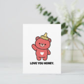 Love You Honey Sweet Card for Valentine Gift シーズンカード (スタンド正面)