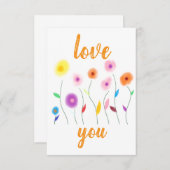 love you Invitation 招待状 (正面/裏面)