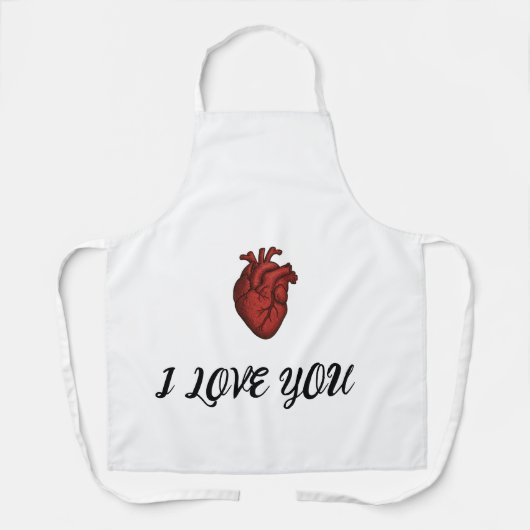 Love You - kitchen Gift  エプロン (正面)