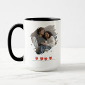 Love You Latte Valentine's Day Photo Personalized マグカップ (左)