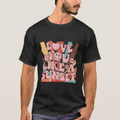 Love You Like A Aesthetic Words On Back Tシャツ (正面)
