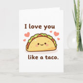 Love you like a taco カード (正面)