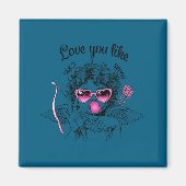 Love You Like Six Seven Cud 67 Meme Valentine's Da マグネット (正面)