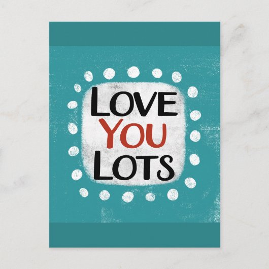 Love You Lotsはがき ポストカード (正面)