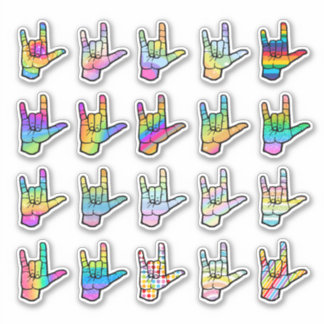 Love You Loudly – ASL Sticker for Every Heart シール