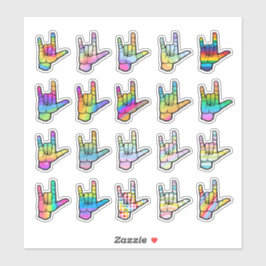 Love You Loudly – ASL Sticker for Every Heart シール