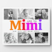 Love You Mimiさんカラフルはっきりしたモダン6 Photo Collage フォトプラーク (正面)